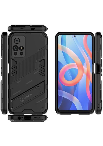 Xiaomi Redmi Note 11 Çin Versiyon Matrix Serisi Armor Standlı Perfect Koruma Kılıf - Siyah fiyatları