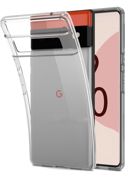 Micocase Google Pixel 6 Pro 0.2 mm Ultra Ince Soft Silikon Kılıf - Şeffaf