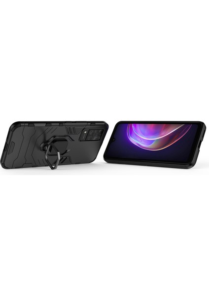 Vivo V21 Batman Serisi Yüzük Standlı Armor Kılıf - Siyah modelleri