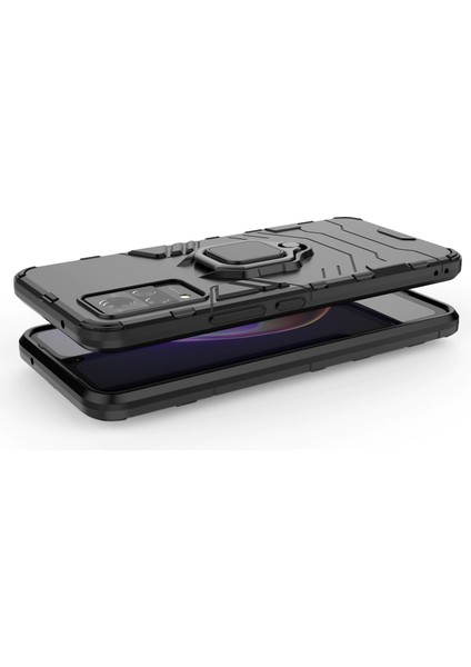 Vivo V21 Batman Serisi Yüzük Standlı Armor Kılıf - Siyah fırsatları