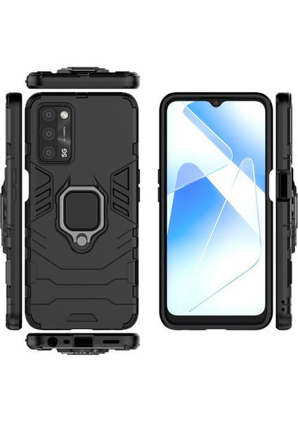 Oppo A55 Batman Serisi Yüzük Standlı Armor Kılıf - Siyah fiyatları
