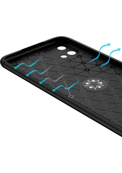 Realme C11 2021 Focus Serisi Yüzük Standlı Silikon Kılıf - Siyah fırsatları
