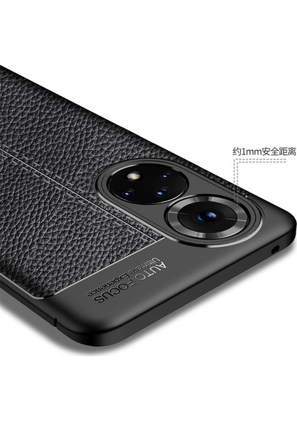 Honor 50 Leather Silikon Kılıf - Siyah modelleri