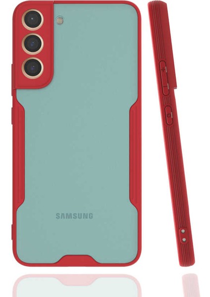 Samsung Galaxy S22 Plus Kılıf Kenar Renkli Kamera Korumalı Mat Kapak
