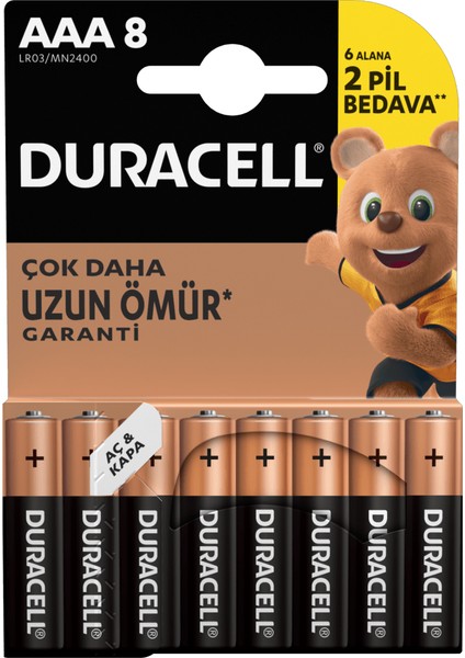 Alkalin Aaa Ince Kalem Piller 8’li