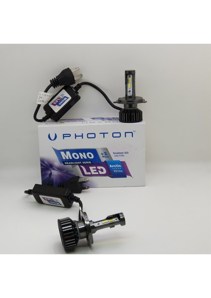 Vw Polo 6 Uzun Kısa Tek H4 LED 9000LM Oto Ampulü Photon Mono