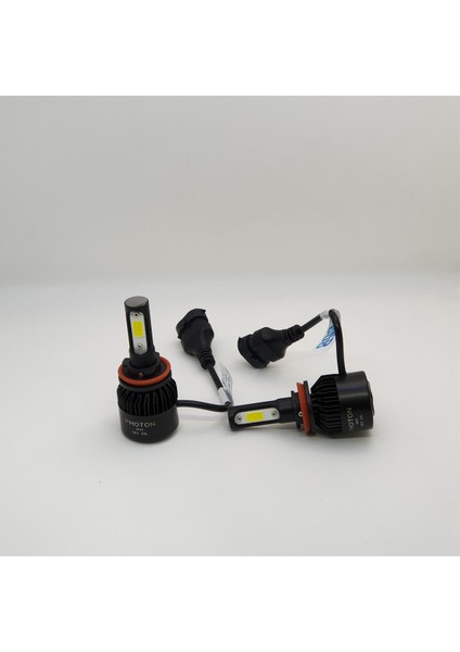 Duo H9 12V LED Headlıght DU3919-H9-PO Şimşek Etkili Xenon LED