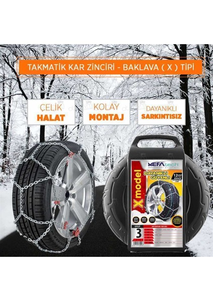 Takmatik x Tipi Oto Kar Zinciri 10 Numara