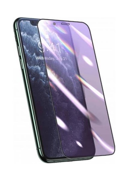9h 0.25MM Iphone 11 Pro Max Full Kaplama Ekran Kırılmaz Ekran Koruyucu,anti Blue Light