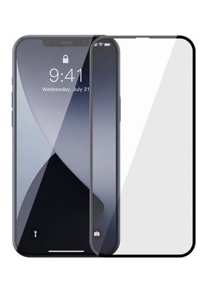 2 Adet 0.3mm Iphone 12 Pro Max 6.7 Full Kaplama Kırılmaz Ekran Koruyucu, Anti Blue