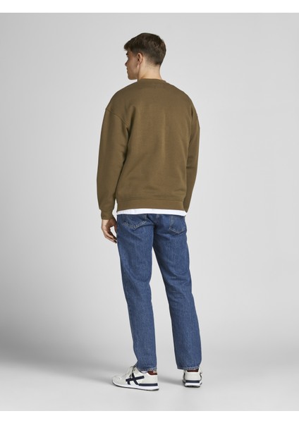 Jack & Jones Bisiklet Yaka Düz Renk Sweatshirt