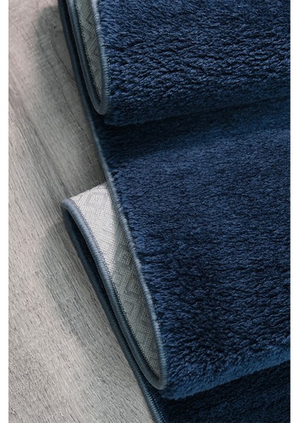 Mavi, Peluş, Antibakteriyel, Kaymaz Taban Post Halı