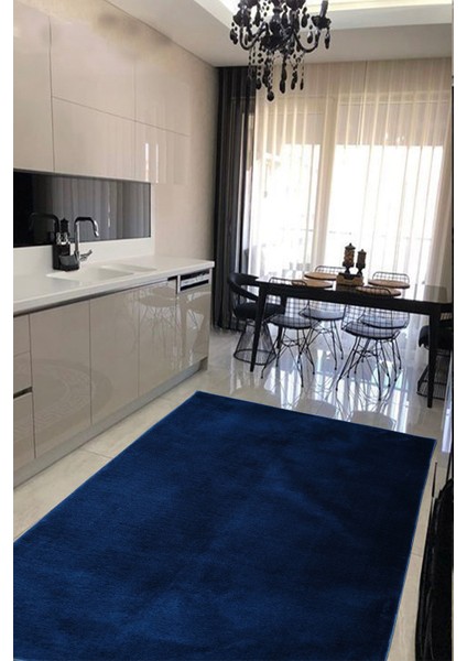 Mavi, Peluş, Antibakteriyel, Kaymaz Taban Post Halı fiyatları