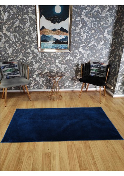 Mavi, Peluş, Antibakteriyel, Kaymaz Taban Post Halı fırsatları