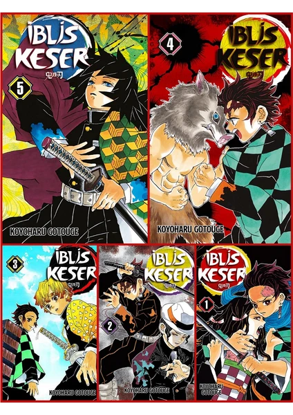 Iblis Keser  1-2-3-4-5 (5 Cilt) Manga Set - Koyoharu Gotouge