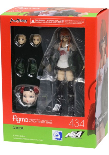 Iyi Gülümseme 434 Persona 5 Animasyon - Futaba Sakura Action Figure