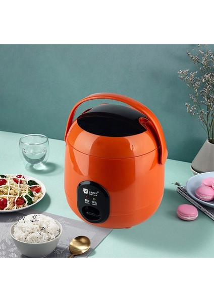 1.2L Mini Elektrikli Pirinç Ocak 2 Katmanlar Isıtma Gıda Vapuru Işlevli Yemek Pişirme Pot 1 2 Kişi Öğle Yemeği Kutusu | Pirinç Ocakları