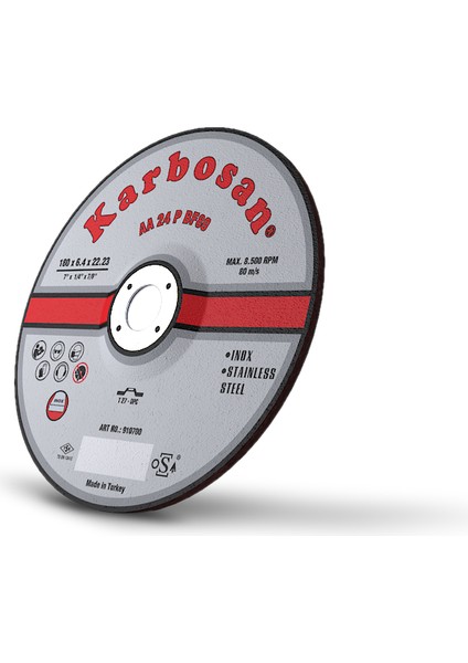 Paslanmaz Taşlama Taşı 115X6.4 - 25 Adet