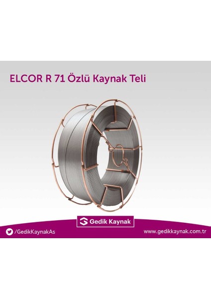 Geka Elcor R 71 Rutil Özlü Gazaltı Kaynak Teli E71T1CJ 1.2 MM