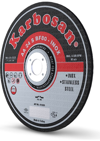 Paslanmaz Kesme Taşı 180X1.9 - 25 Adet