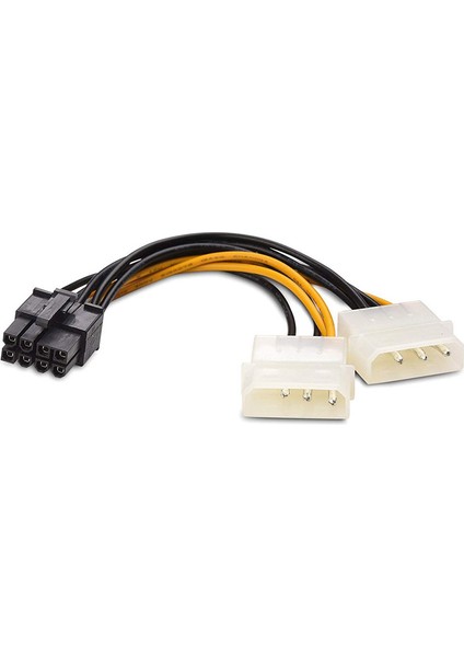 Molex 4 Pin To 8 Pin Pcıe Ekran Kartı Power Kablo 30 cm