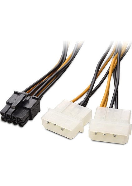 Molex 4 Pin To 8 Pin Pcıe Ekran Kartı Power Kablo 30 cm
