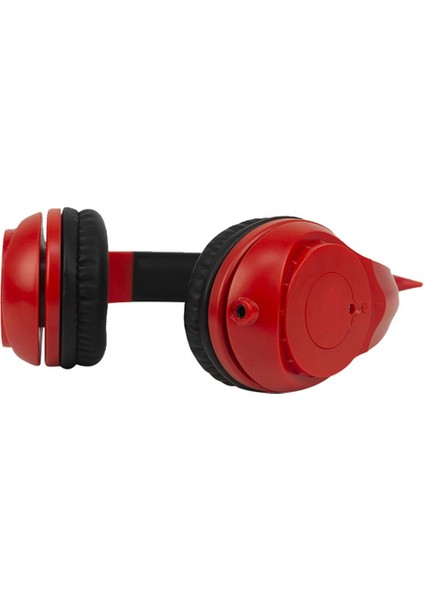 Sevimli Unicorn 3.5mm Kablolu Kulaklık Kızlar 103DB Müzik Kulaklık Kırmızı indirimleri