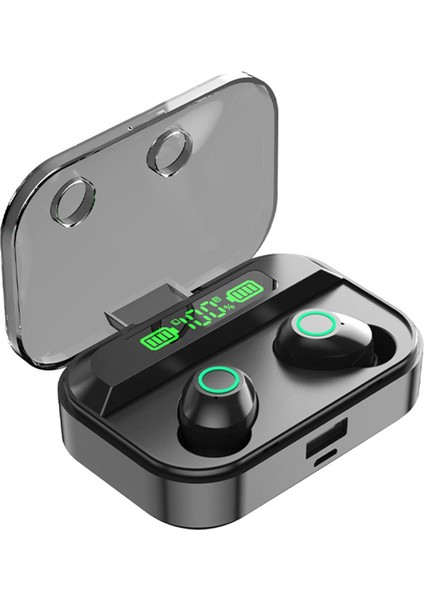 Kablosuz Dijital Ekran Kulak Içi Bluetooth Kulaklık - Siyah (Yurt Dışından) fiyatları