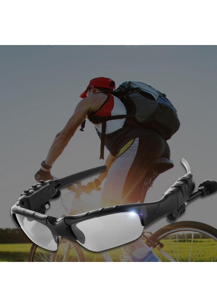 Spor Bluetooth Kulaklıklı Güneş Gözlüğü - Siyah (Yurt Dışından) fırsatları