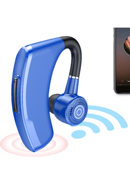 V10P Bluetooth 5.2 Kulaklık Handsfree Business Tek Kulak Pil