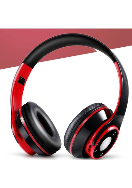 Bluetooth Kulaklıklar Katlanabilir Ayarlanabilir Teens Boys Kırmızı Için Kulak Rahat Earpads