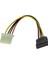 4 Pin Molex Dişi To Sata 15 Pin Dişi Power Kablo 30 cm 2