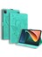 Xiaomi Pad 5 / Pad 5 Pro Için Kelebek Desen Deri Tablet Kılıfı -Açık Yeşil (Yurt Dışından) 1