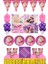 Barbie Doğum Günü 24 Kişilik 50X70 cm Afişli Barbie Parti Malzemeleri Seti Masa Etekli 1