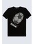 Renklerim Kartal Siyah Kısa Kollu Kadın T-Shirt 2