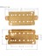 Pirinç Gitar Humbucker Pikap Taban Plakası 52MM Kutup Aralıkları N & B Paketi 2 4
