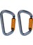 2 Adet 28KN D Şekli Alüminyum Karabina Oto Kilitleme Karabiner Klipler Hiking Için (Yurt Dışından) 1