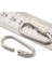 6 Adet D Şekli Karabina Klipsi Snap Kanca Küçük Anahtarlık Kamp Karabiner Gümüş (Yurt Dışından) 3