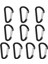 Carabiner Klipler D-Şekli Kamp Anahtarlık D-Ring Toka Ev Donanım 10 Adet (Yurt Dışından) 1