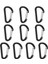 Carabiner Klipler D-Şekli Kamp Anahtarlık D-Ring Toka Ev Donanım 10 Adet (Yurt Dışından) 2