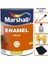 Enamel Parlak Yağlı Boya - 2,5 Lt = 3,5 kg - Ahşap Metal Plastik Boyanabilir + Boyacı Seti 1