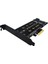 4898 M.2 Nvme M+B Key Ngff SSD To Pci-E 3.0 X4 Sata Çevirici Dönüştürücü Adaptör Kartı 1