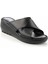 Siyah Leather Kadın Terlik K045290601 3