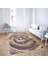 Su Damlası Dijital Baskı Yıkanabilir Kaymaz Taban Modern Salon Halısı ve Yolluk (Pudra) 2