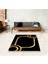 Geometrik Desenli Gold Çerçeve Dijital Baskı Yıkanabilir Kaymaz Taban Modern Salon Halısı ve Yolluk 1