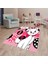 Kedi Desenli Dijital Baskı Yıkanabilir Kaymaz Taban Çocuk Odası Halısı 1