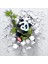 Panda Desenli Sevimli Pandalı Dijital Baskılı Kaymaz Taban Leke Tutmaz Çocuk ve Bebek Odası Halısı 2