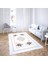 Çiçek Desenli Dijital Baskı Yıkanabilir Kaymaz Taban Vintage Salon Halı ve Yolluk 2
