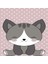 Kedi Desenli Dijital Baskı Yıkanabilir Kaymaz Taban Çocuk Odası Halısı 2