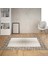 Zebra Desenli Karo Zemin Dijital Baskı Yıkanabilir Kaymaz Taban Modern Salon Halısı ve Yolluk(Vizon) 1
